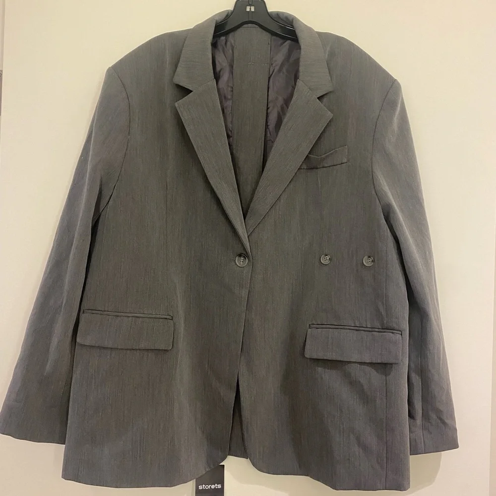 Storets Hailey Open Back Oversized Blazer - Picture 2 of 7